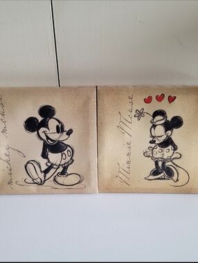 Mickey & Minnie Mouse Wall Art